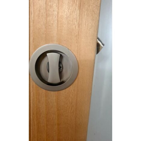 Porte Coulissante Telia Noir Vitrée H204 X L83 + Systeme Galandage Et Kit De Finition Inclus