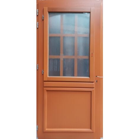 Porte D&39Entrée Bois Vitrée, Marine, H,200Xl,90 P, Droit Côtes Tableau
