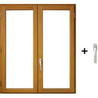 Fenêtre En Bois 2 Vantaux - Dimensions 145 X 100 Cm - Double Vitrage 4/16/4 Argon - NEUF - Réf. 010220f9