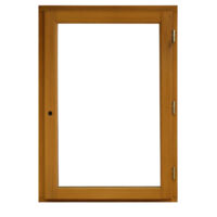 Fenêtre Bois 1 Vantail H115 X L80 Tirant Droite Côtes Tableau