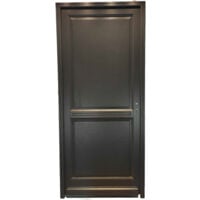 Porte D&39 Entree Bois Exo Pleine &39Elina&39 215X90 Poussant Gauche Cote Tableau Vendue Avec Poignee Et Barillet GD MENUISERIES