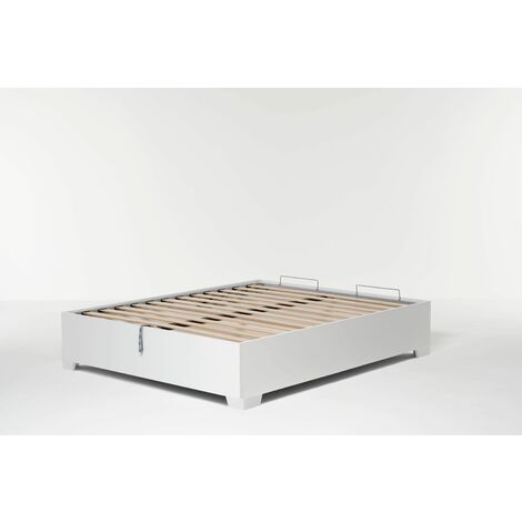 Letto Contenitore Cangu Bed Box 160x190 C Piedini Bianco