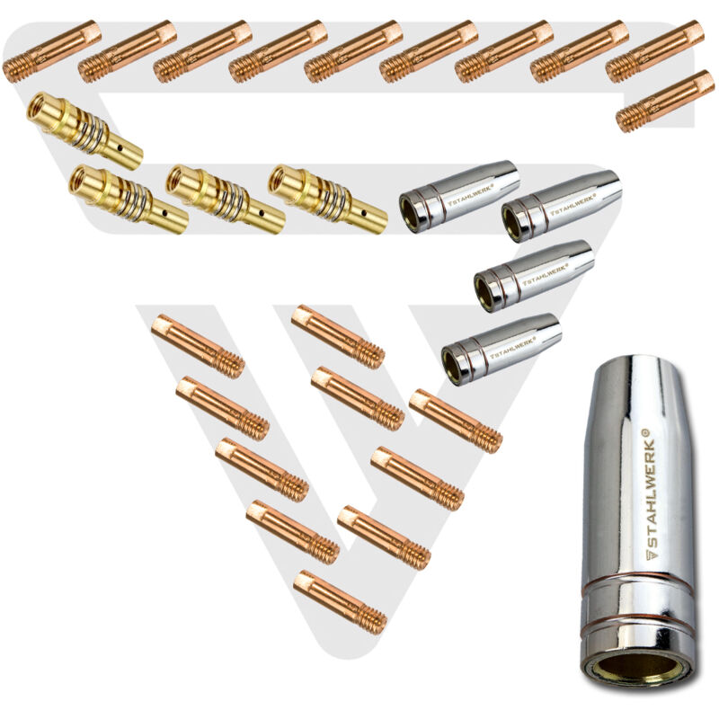 Zerone Pièces De Torche De Soudage MIG 15AK 20 Pièces 15AK MIG Torche