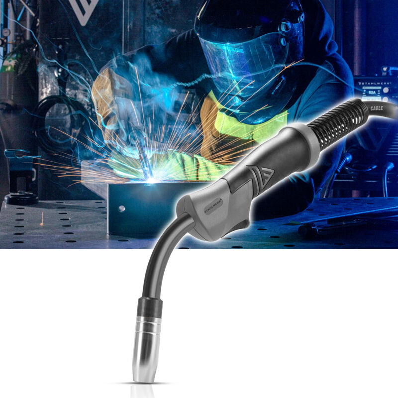 Torche Soudage MIG/MAG MB15AK 5m - 180A - Connecteur Euro - Kit 22 Pièces : Buses, Guides-courant, Diffuseur Cuivre - 6