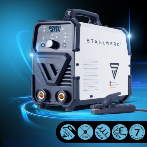STAHLWERK Poste à souder ARC 200 Puls Pro MMA E Hand Lift TIG fonction pulse 200 A