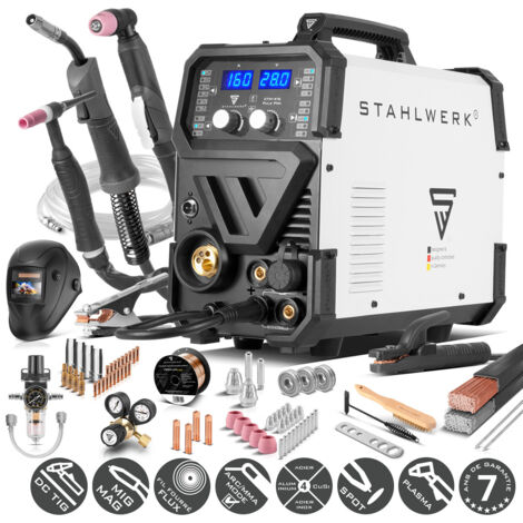 STAHLWERK Poste de soudage combiné CTM-416 PULS Pro équipement complet 6 en 1 160 A (1/5)