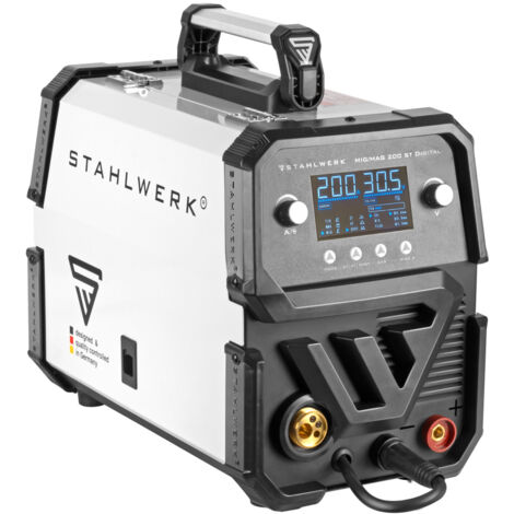 STAHLWERK Poste de soudage MIG MAG 200 ST Digital IGBT gaz de protection avec 200 A