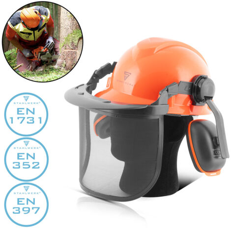 STAHLWERK Casque forestier FH-100 ST avec visière et protection auditive EN397 (1/5)