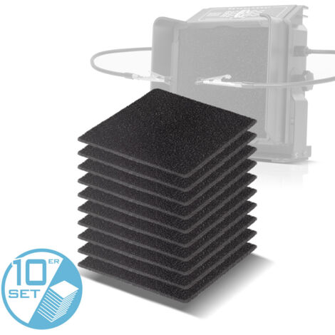 STAHLWERK Filtre à charbon actif devant, set de 10 pièces pour hotte d'aspiration FE-27 ST (1/5)