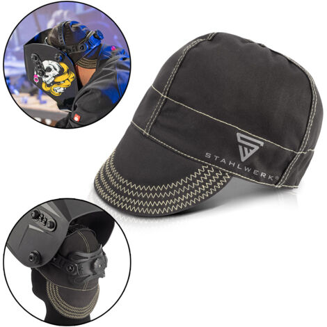 STAHLWERK Casquette de soudeur Vêtements de protection ignifugés pour le soudage