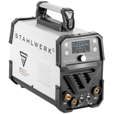 STAHLWERK Poste de soudage DC TIG 200 Puls ST Equipement complet Digital MMA