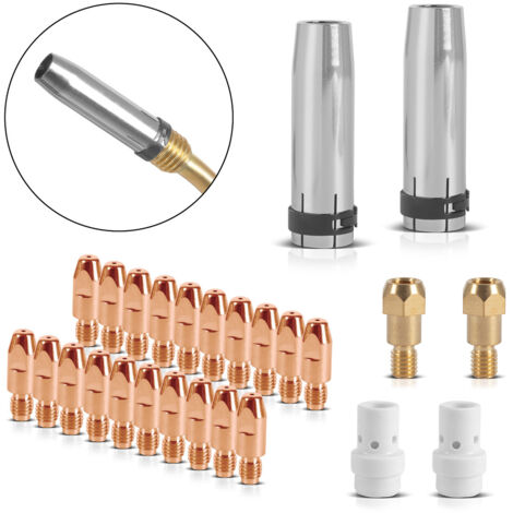 STAHLWERK MIG MAG Set de 26 pièces d'usure AK36 MB36 Accessoires pour torches de soudage (1/4)