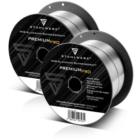 Schweißdraht Aluminium 3.3556 (AlMg5) S200 Rolle, 0.8mm, 2kg, MIG/MAG