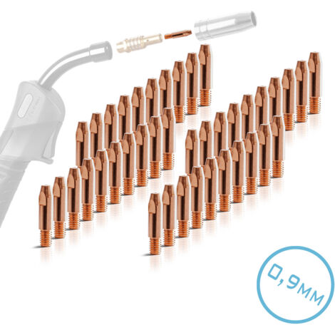 STAHLWERK 2 x buses de courant AK25 MB25 buses de contact M6x28 0,9 mm MIG MAG (1/5)