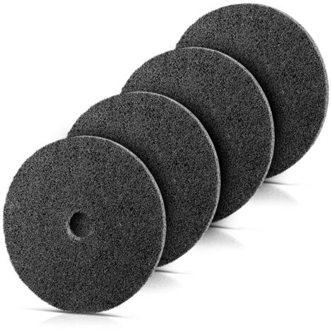STAHLWERK Disque abrasif Vlies/Nylon en set de 4 pour un ponçage précis (1/4)