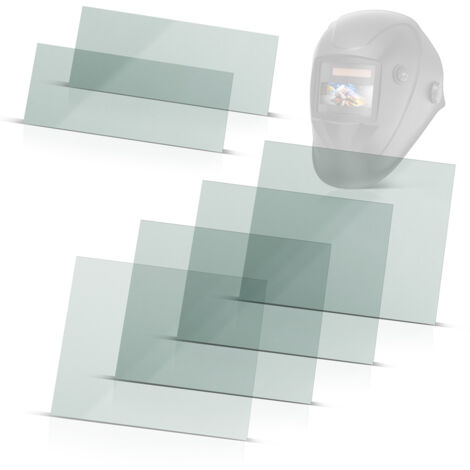 STAHLWERK Kit de 6 lentilles pour casque de soudage - lentilles de rechange intérieures et extérieures