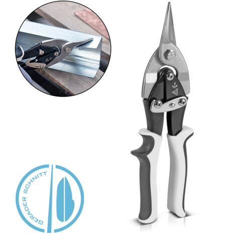 STAHLWERK Cisaille à tôle coupe droite Cisaille à métaux pour la coupe professionnelle (1/5)