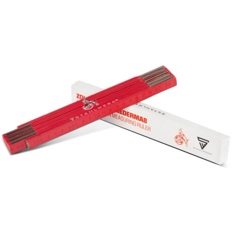 STAHLWERK Mètre pliant 1. FC Cologne Edition 2 m Mètre pliant Mètre pliant