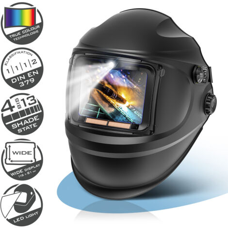 STAHLWERK Casque de soudage RAPTOR 3 en 1 Masque de soudage automatique avec lumière LED (1/5)