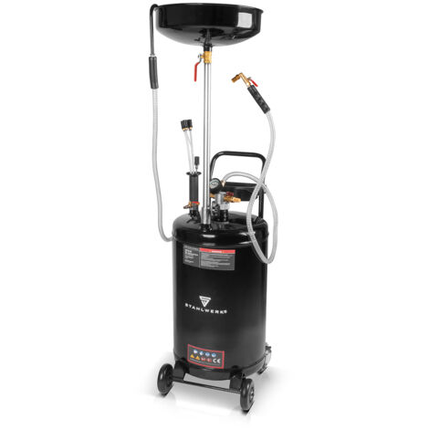 STAHLWERK Aspirateur d'huile 70L Aspirateur d'huile à air comprimé Récupérateur d'huile