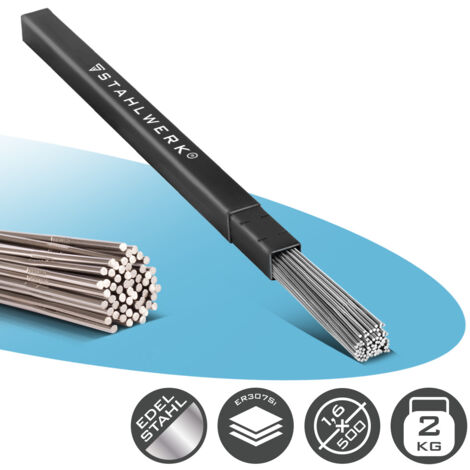 Baguettes De Soudure TIG En Acier Inoxydable 316L - Diamètres 1.0 à 3.2mm, 33cm De Long (Parweld)