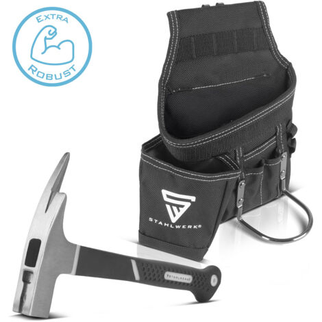 STAHLWERK Ceinture porte-outils avec marteau de lattage / marteau à griffes en kit (1/5)