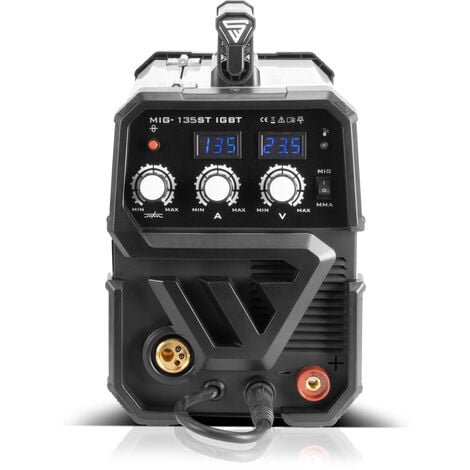 STAHLWERK Poste de soudage sous gaz de protection MIG MAG 135 ST IGBT équipement complet 135 Ampères