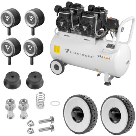 STAHLWERK Compresseur ST-510 Pro 10 bar 4,3 CV 3,2 kW 420 l/min 50 l Réservoir sans huile
