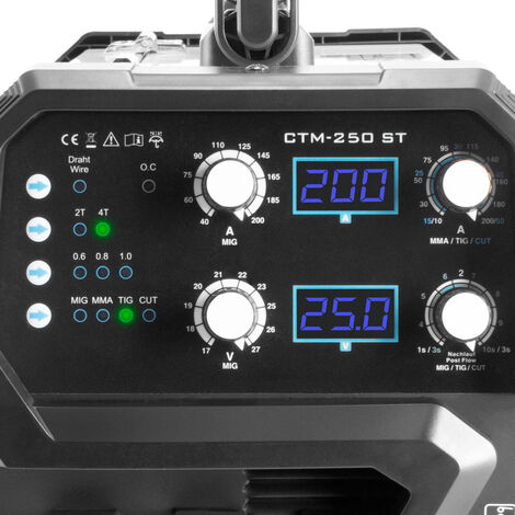 STAHLWERK Poste de soudage combiné 4 en 1 CTM-250 ST Equipement complet