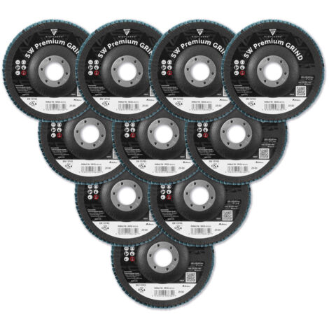 STAHLWERK Disque à lamelles P80 Ø125 mm Set de 10 pièces (1/4)