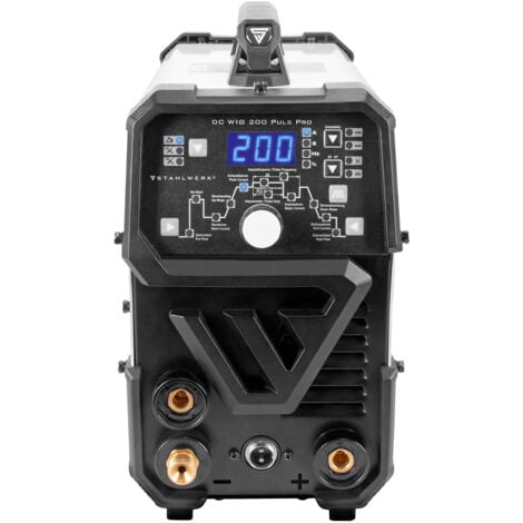 STAHLWERK Poste de soudage combiné DC TIG 200 Puls Pro Equipement complet 2 en 1