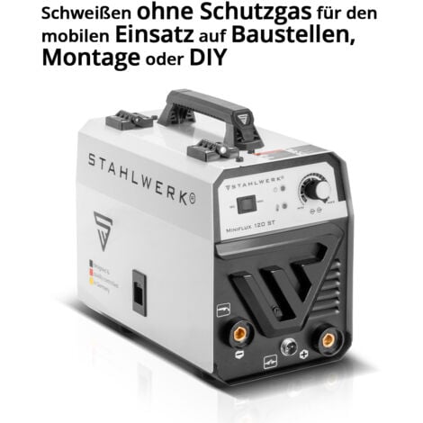 STAHLWERK Poste à souder Mini FLUX 120 ST avec ARC  Fonction MMA avec 120 ampères