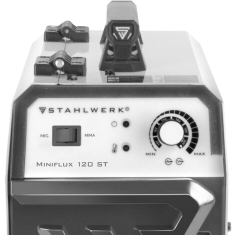 STAHLWERK Poste de soudure Mini FLUX 120 ST avec ARC  Fonction MMA Equipement complet