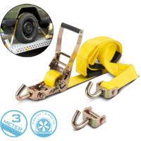 STAHLWERK Sécurité de roue TRS-50 ST 3 m x 50 mm 2.250 kg Sangle à cliquet