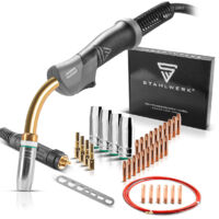 STAHLWERK Set de pièces d'usure MIG MAG Alu 28 pièces pour torches de soudage