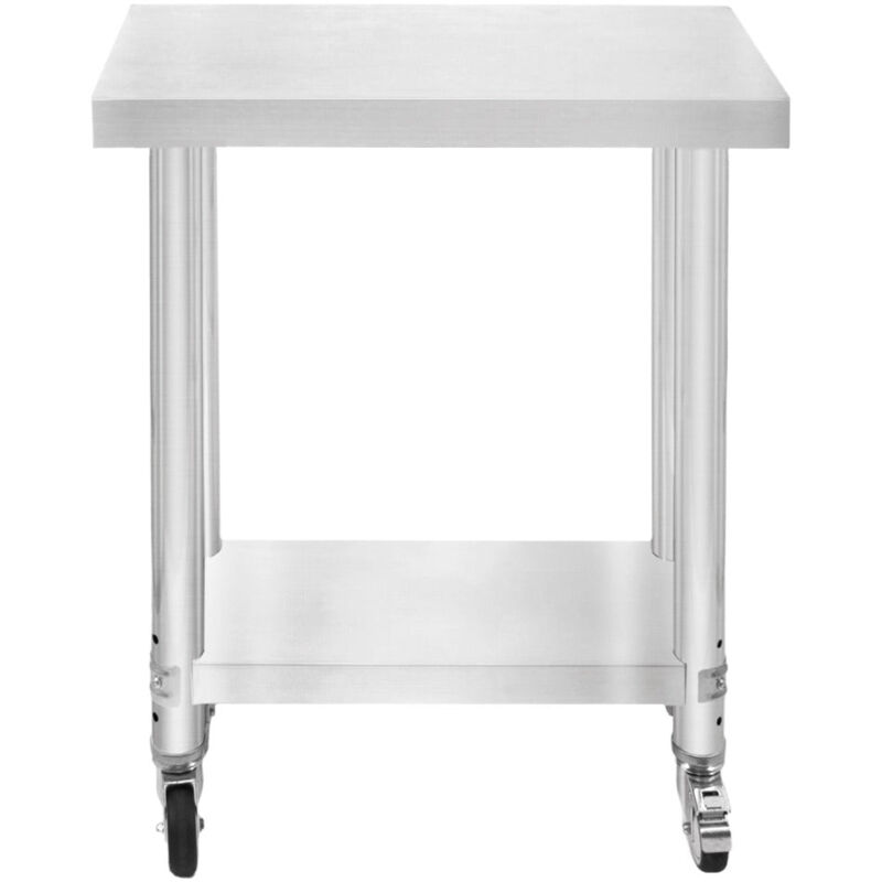 Tavolo Lavoro Acciaio Inossidabile 4 Rotelle 61x122 Cm Ristoranti Tavolo P 010954988458
