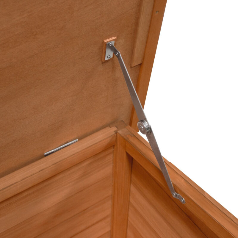 CUCIA CANI LEGNO ABETE 70x103x66cm - Casa Per Cani Media Taglia Con Tetto Apribile - Foto 9