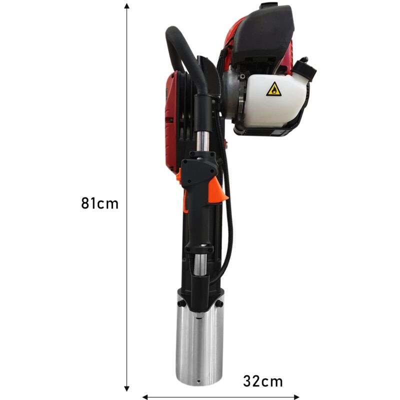 Trivella T-Mech per la terra e Fora terra per il montaggio di pali a 4  tempi da 120 mm