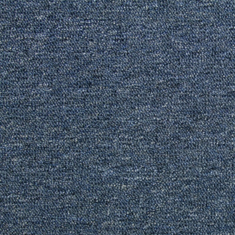 40 Mattonelle di Moquette 10mq in Storm Blu & Grigio Platino