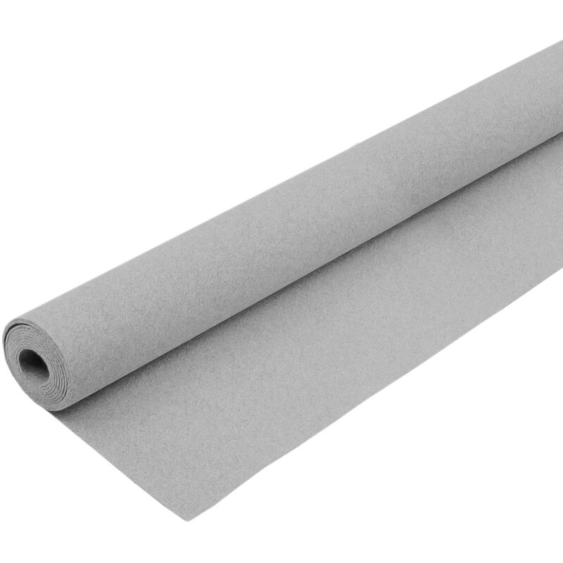 LOMUG Feltro adesivo, 40 x 220 cm, spessore 2 mm, autoadesivo, grigio, in feltro