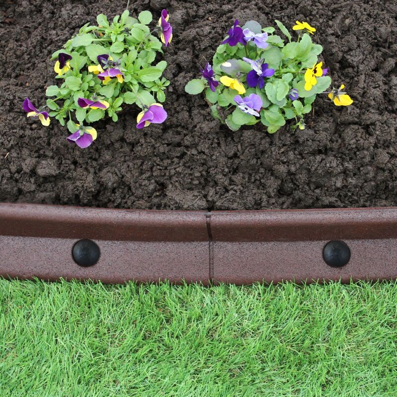 GARDENIX Bordo per aiuole, 2,3 , effetto legno (arrone