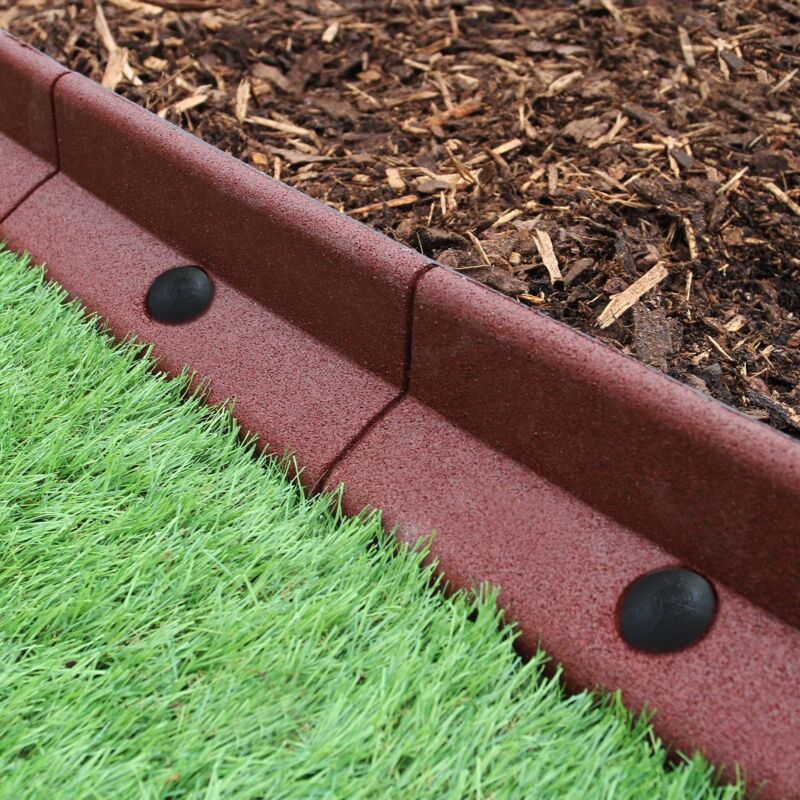 PalGarden Bordure Da Giardino Effetto Legno – 5 Metri, Colore Terracotta, Plastica Resistente UV - 3