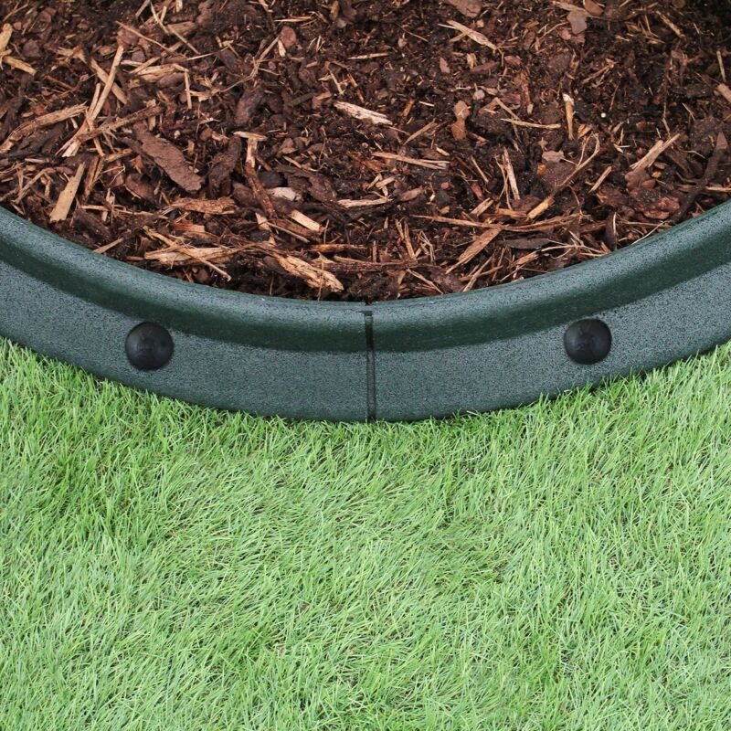 GARDENIX Bordo per aiuole, 2,3 m, effetto legno (antracite