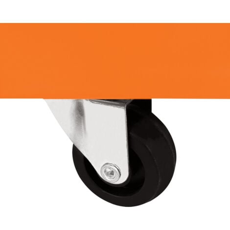 Carrello portatile a 3 piani con cassetto con serratura 2 chiavi 4 ruote girevoli 2 ripiani per appendere 6 ganci capacità 150 kg officina garage fai da te acciaio verniciato a polvere resistente
