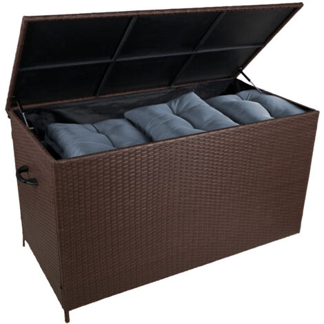 Gardebruk Baule da Esterno con Coperchio 2 Chiavi 360L Cassapanca  Contenitore Box Porta Attrezzi