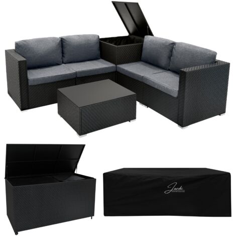 Set Giardino Outsunny 3 Pezzi In Rattan E Acciaio - 2 Sedie Con Cuscini E Tavolino Vetro, Grigio