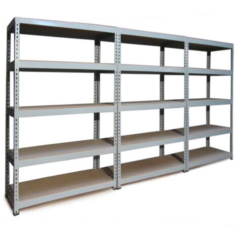 Scaffale da Garage ad Incastro Q-Rax - Grigio - 120cm x 50cm