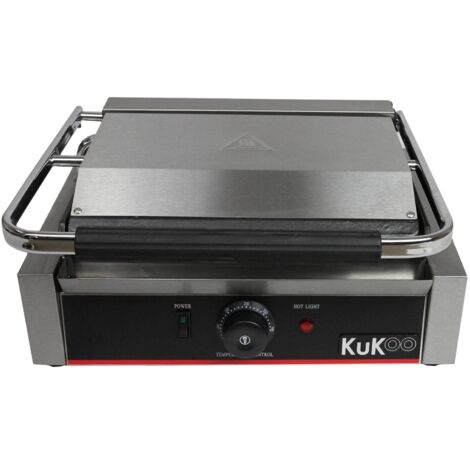 Piastra Per Panini Professionale KuKoo - Griglia Rigata E Liscia, 2200W - Foto 8