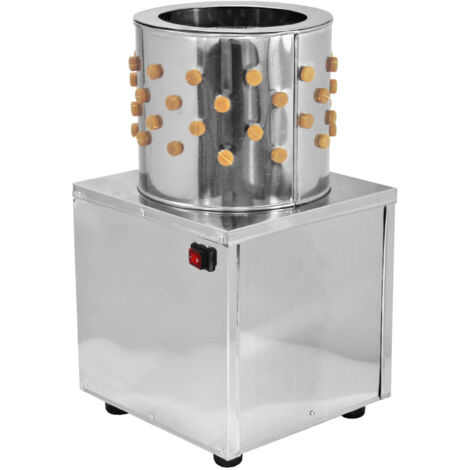 Spiumatrice Per Pollame KuKoo - Acciaio Inox, 60cm, 132 Gommini, 3HP, Capacità 8 Uccelli, 220V - Foto 4