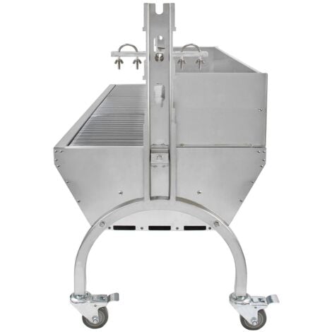 Girarrosto per Carne Barbecue con Spiedo Motorizzato Altezza Regolabile Arrosto Intero - 90kg